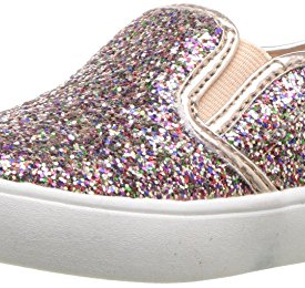 carter’s Girls’ Tween Casual Slip-On Sneaker, Rose Gold, 9 M US Toddler
