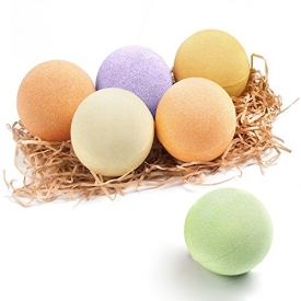 Bath Bombs Gift Set – 6 Lager x 4 Oz GAEA MIRACLE Spa Bomb Fizzies-Handmade with Natural Ingredient, USA Perfume and Essential Oil-Soothe Dry Skin Relaxation-Best Gift for Women, Men, Mom and Her/Him