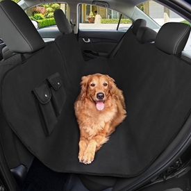 Dog Seat Covers, SHINE HAI Pet Car Seat Cover, Waterproof & Scratch Proof Hammock Convertible, Backseat Cover for Cars Trucks and SUVs