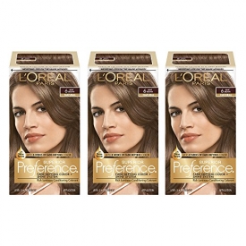 L’Oréal Paris Superior Preference Permanent Hair Color, 6 Light Brown, 3 Count