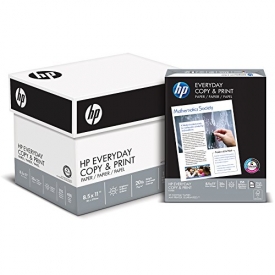 HP Printer Paper, Copy and Print, 20lb, 8.5 x 11, Letter, 92 Bright – 2,400 Sheets / 6 Ream Carton (200010C) Made In The USA
