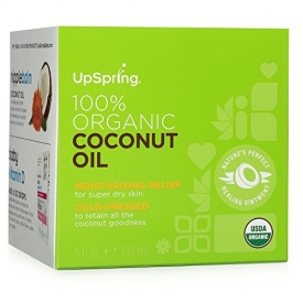 UpSpring 100% Pure Virgin Organic Coconut Oil for Skin Hair and Nails