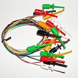 Minigrabber IC Clip Test Lead Set 10 Wires, 5 colors