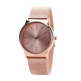 AmyDong Wrist Watch, Women’s Classic Gold Quartz Stainless Steel Watch Bracelet (Rose Gold)