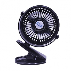 Ochine Rechargeable Operated Clip on Mini Desk USB Fan for Home Office Baby Stroller Car Laptop Study Table Gym Camping Tent 5 Colors (B)