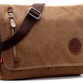 Canvas Satchel Messenger Bag By Magictodoor 13.5″ Laptop Bag