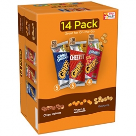 Kellogg’s Gripz Chips Deluxe/Cheez-It/Grahams Snack Variety Pack 14-0.9 oz. Bags