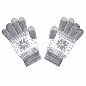 Hot Sale! Clearance!Todaies Men Winte Texting Cap Active Women Smart Phone Knit Soft Screen Gloves (Free Size, Gray)