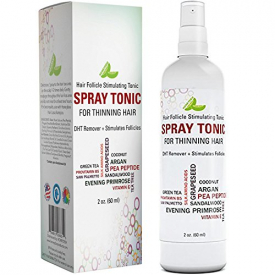 Hair Loss Treatment For Men And Women – Natural Hair Growth Oil Fast Grow Tonic – Hair Regrowth Treatment & Thickening spray to Stimulate Hair Growth with DHT Blocker Saw Palmetto and Sandalwood Oil