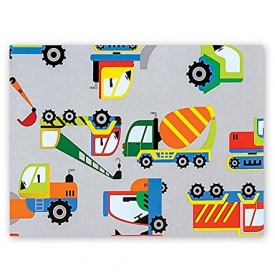 Trucks Boys Big Rig Toy Gift Wrapping Paper Roll 24″ X 15 Feet Long