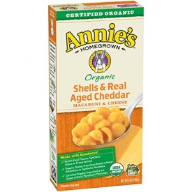 Annie’s Organic Shells & Real Aged Cheddar Macaroni & Cheese, 12 Boxes,  6oz (Pack of 12)