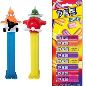 PEZ World of Cars Planes (Set of 3 Items) – 2 Planes Dispensers and a Pack of 8 PEZ Candy Refills (World of Cars Bundle 2)