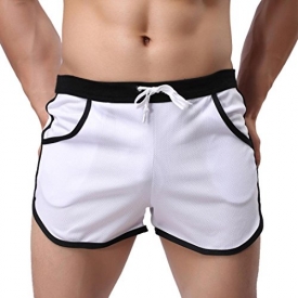 Men’s Shorts,Neartime Loose Shorts Mens Trousers Sport Casual Pants (2XL, White)