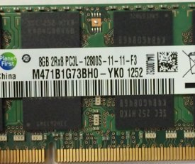 Samsung 8GB (PC3L-12800) DDR3L 1.35V 1600 204-Pin M471b1g73bh0-yk0
