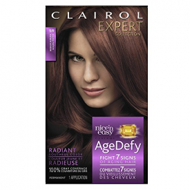 Clairol Age Defy Expert Collection, 5R Medium Auburn, Permanent Hair Color, 1 Kit (PACKAGING MAY VARY)