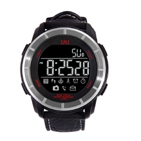 Waterproof Smart Watch, FirstFly Bluetooth Smart Watch Waterproof Outdoor Sport Watch for IOS Android SmartPhone (Black 1)