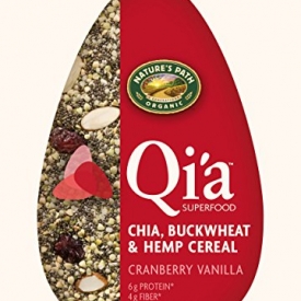 Nature’s Path Organic Qi’a Gluten-Free Superfood Chia, Buckwheat & Hemp Cereal, Cranberry Vanilla, 7.9 Ounce