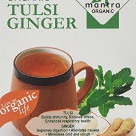 24 Mantra Organic Tulsi Holy Basil Ginger Tea 1.75 Oz