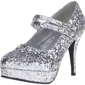 Ellie Shoes Women’s 421-Jane-G Maryjane Pump,Silver Glitter,11 M US