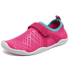 FANTINY Boys & Girls Water Shoes Lightweight Comfort Sole Easy Walking Athletic Slip On Aqua Sock(Toddler/Little Kid/Big Kid) Driving DKSX-Pink-30
