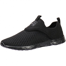 Aleader Men’s Slip-on Athletic Water Shoes Black/Blk 11 D(M) US