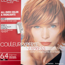 L’Oréal Paris Couleur Experte Hair Color + Hair Highlights, Light Golden Copper – Brown Ginger Twist