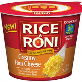 Rice a Roni Cups, Creamy Four Cheese, Individual Cup (Pack of 12 Cups)