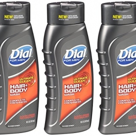 Dial Men Ultimate Clean Hair Body Wash, 16 Ounce, 3 Pack