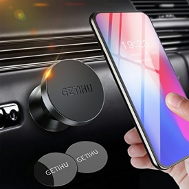 GETIHU Car Phone Mount Universal Dashboard Magnetic Cell Phone Holder for iPhone 7 6s 6 5s 5 Plus Samsung HTC Motorola Blackberry Smartphone GPS