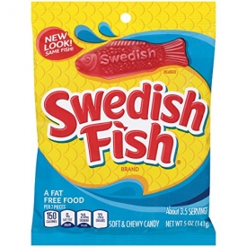 Swedish Fish Soft & Chewy Candy (Original, 5-Ounce Bag)