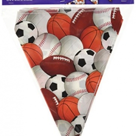 Sports Pennant Banner Party Accessory (1 count) (1/Pkg)