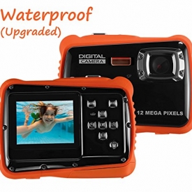 Waterproof Digital Camera for Kids, LINNNZI 12MP HD Underwater Action Camera Camcorder with 2.0 Inch LCD Display, 8x Digital Zoom, Flash and Mic (Upgraded Version)
