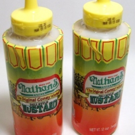 Nathan’s Famous the Original Coney Island Deli Style Mustard Kosher 12 Oz (2-pack) Home Grocery Product