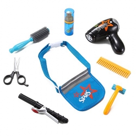 Star Stylist Beauty Salon Fashion Play Set with Hairdryer, Curling Iron, Tool Belt & Styling Accessories by Liberty Imports
