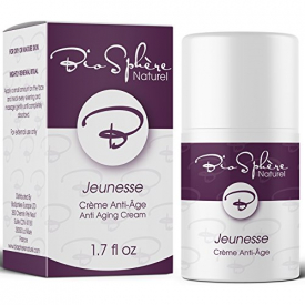 Jeunesse Natural Anti Aging Face Cream – Intense Moisturizer Formula with Organic Argan Oil, Rose Water, Neroli, Vitamin E, Shea Butter – Best Organic Anti Wrinkle Cream by BioSphère Naturel France