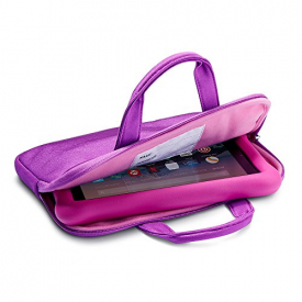 NuPro Zipper Sleeve for Fire Kids Edition Tablets, Purple/Pink