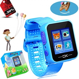 Game Smart Watch with Virtual Cyber Pet Camera, Games Pedometer Timer Alarm Clock Toy Wrist Watch Electronic Learning Christmas Gifts for Kids Children Boys Girls for 3+ (Sky Blue)