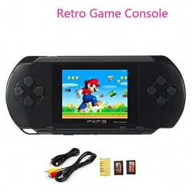 Huntmic 2.7″ LCD Screen PXP3 Slim Handheld Video Game Console 16Bit Portable Game Players Built in 100+ games (Black)