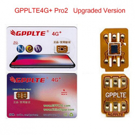 GPPLTE4G+ Pro2 for iPhone X/8/8p/7/7p/6s/6sp/6p Unlock Card（White）