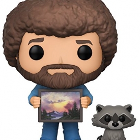Funko Pop TV Bob Ross with Raccoon (Styles May Vary) Collectible Figure