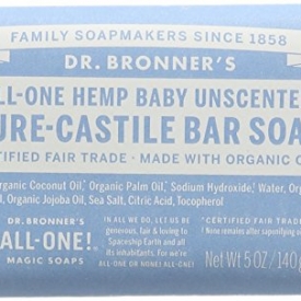 Dr. Bronners Bar Baby Mild Unscented 5oz. Soap