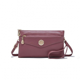 Women Faux Leather Casual Clutch Bag Multi-function