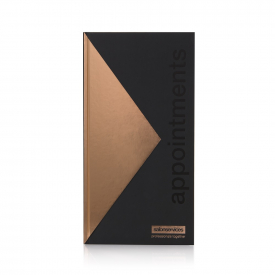 Salon Services Appointment Book – Black & Rose Gold