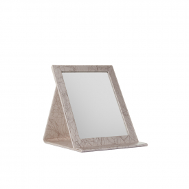easel mirror silver cream