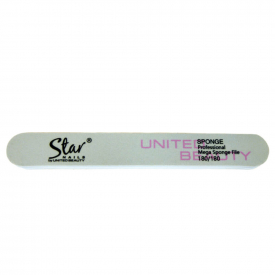 Star Nails Mega Jumbo Sponge File 180/180 Grit Pack of 2