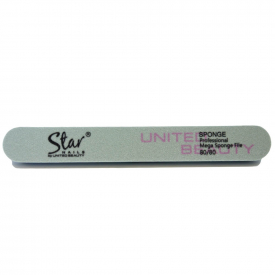 Star Nails Mega Jumbo Sponge File 80/80 Grit Pack of 10