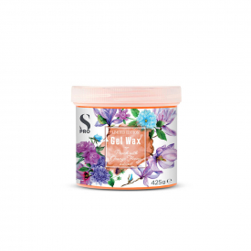 s-pro botanical collection peach with orange flower extract gel wax pot, 425g