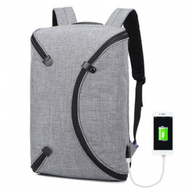 Oxford Waterproof USB Charging Port Outdoor Travel Backpack