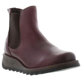 Fly London Salv Womens Leather Wedge Chelsea Ankle Boots – UK 4