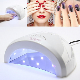 100-240V White Nail Dryer LED UV Lamp Gel Polish Fingernail Toenail Curing Salon Tools
